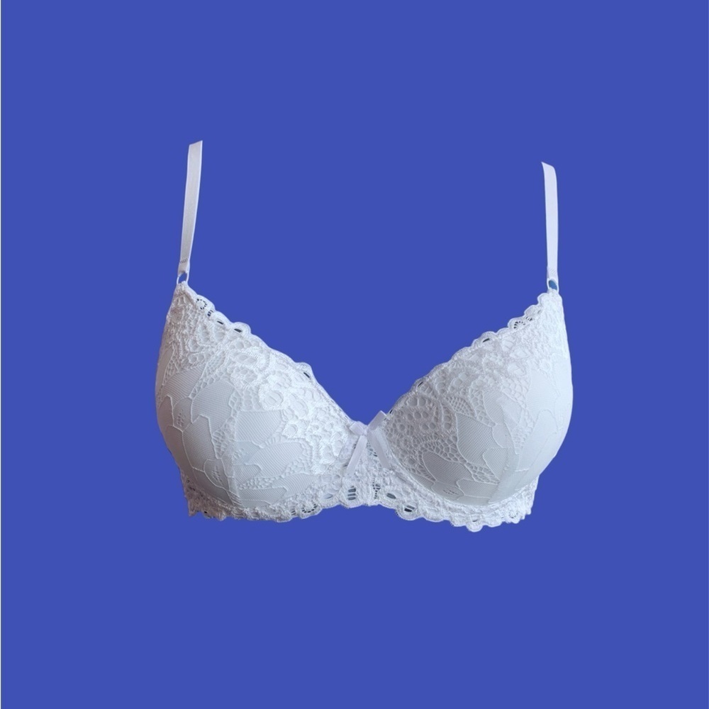 Hush Intimates White Lace Padded Bra 38C